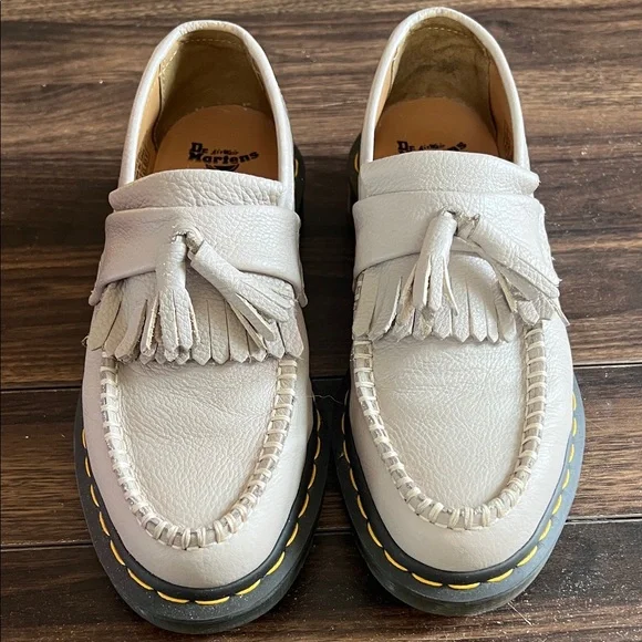 Dr. Martens Cream Tassel Loafers - Picture 2 of 5